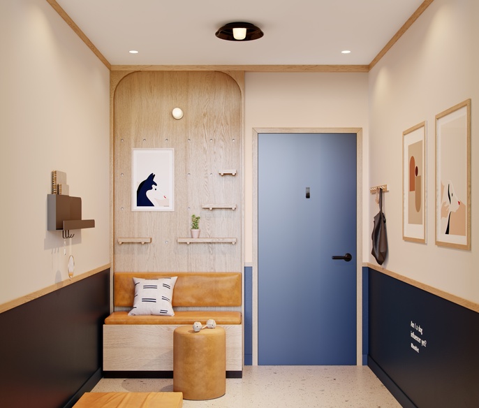 UWS vet clinic lobby